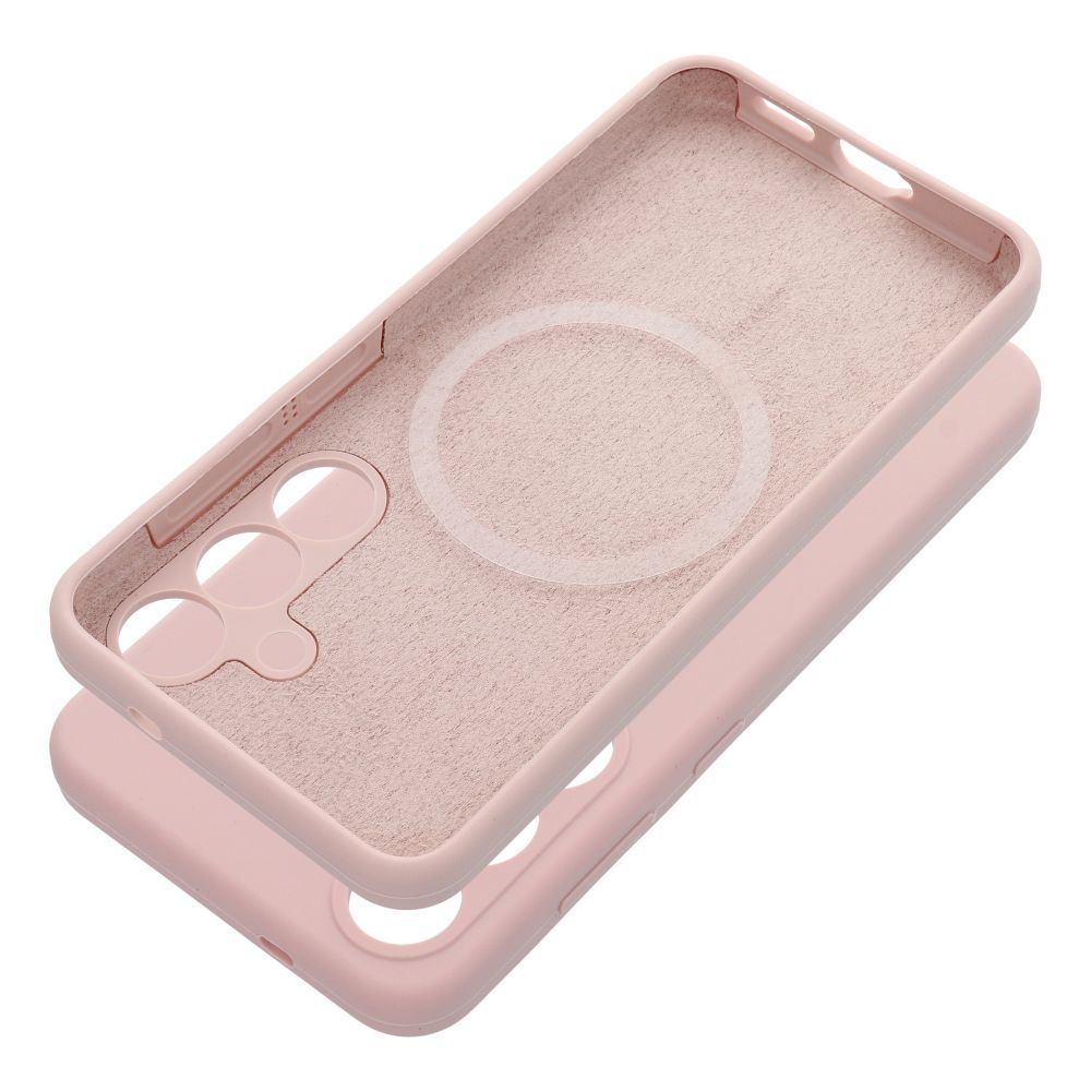 Case SILICONE 2mm for HONOR 400 SMART compatible with MagSafe sand pink