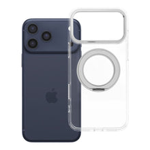 Заредете изображение във визуализатора на галерията – Case for iPhone 18 Pro Max / 17 Pro Max Frame Circle Stand compatible with MagSafe transparent
