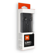 Заредете изображение във визуализатора на галерията – Wire earphones Jack 3,5 mm JBL C200Si black

