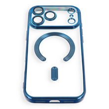 Заредете изображение във визуализатора на галерията – Case for iPhone 18 Pro / 17 Pro Electro Mag Cover compatible with MagSafe navy blue
