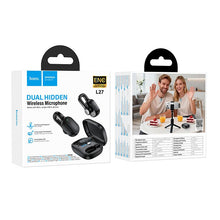 Заредете изображение във визуализатора на галерията – Wireless lavalier microphone USB C Hoco L27 black
