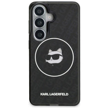Заредете изображение във визуализатора на галерията – KARL LAGERFELD case for SAMSUNG S26 KLHMS26SHMKBCHOK (Magnetic IML Repeated Logo and Choupette) black
