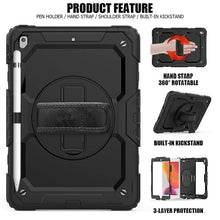 Заредете изображение във визуализатора на галерията – Tech-Protect Solid360 case for iPad 10.2" 7/8/9 2019-2021 - black
