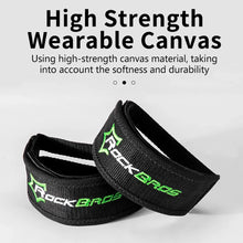 Заредете изображение във визуализатора на галерията – Rockbros GZT1001 bicycle pedal straps - black
