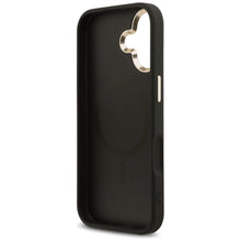 Заредете изображение във визуализатора на галерията – GUESS case for IPHONE 17 compatible with MagSafe GUHMP17SP4GTDGMK (4G PU W/ Triangle Logo) gold black
