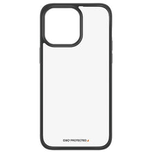 Заредете изображение във визуализатора на галерията – PanzerGlass ClearCase Case for iPhone 15 Pro Max with Military Grade Certification - Transparent and Black

