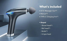 Заредете изображение във визуализатора на галерията – SKG X7-E massage gun for the whole body - gray
