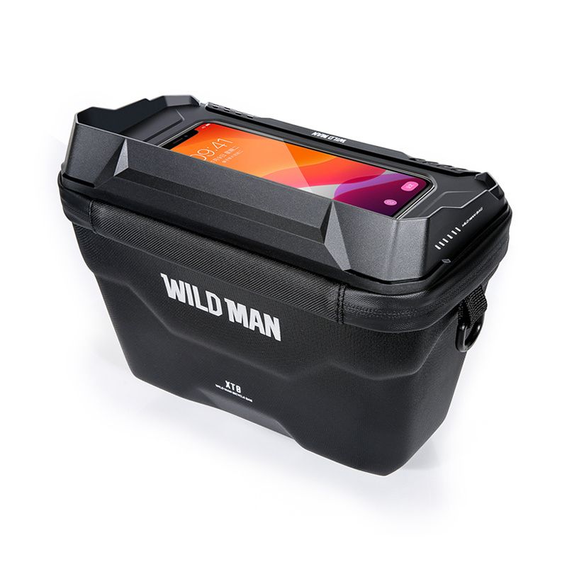 WILDMAN traveling bag for bike handlebars with zipper 3L (4
