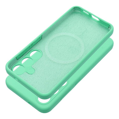 Case SILICONE 2mm for SAMSUNG S25 Ultra compatible with MagSafe mint