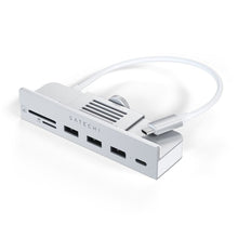 Заредете изображение във визуализатора на галерията – Adapter HUB USB C Satechi for iMac M1 2021 24" and 27" Studio Display 2022 ST-UCICHS silver
