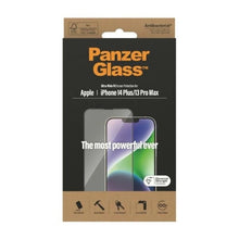 Заредете изображение във визуализатора на галерията – PanzerGlass Ultra-Wide Fit Antibacterial Tempered Glass for iPhone 14 Plus / 13 Pro Max

