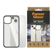 Заредете изображение във визуализатора на галерията – PanzerGlass ClearCase antibacterial case for iPhone 14 / 15 / 13 - transparent and black
