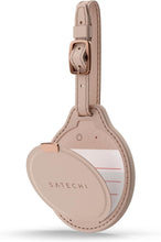 Заредете изображение във визуализатора на галерията – Locator compatible with Apple Find My Satechi FindAll Luggage Tag shape Vegan Leather ST-LFALTW desert rose
