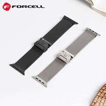 Заредете изображение във визуализатора на галерията – FORCELL F-DESIGN FA11 stainless steel strap for APPLE Watch 38 / 40 / 41 mm black
