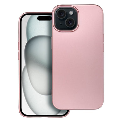 Гръб METALLIC за IPHONE 15 розов