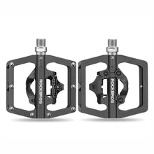 Заредете изображение във визуализатора на галерията – Rockbros PD15-BK Aluminum Alloy Bicycle Pedal Set - Black
