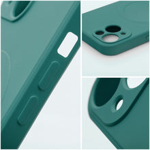 Заредете изображение във визуализатора на галерията – SILICONE MAG COVER case compatible with MagSafe for SAMSUNG A27 dark green
