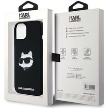 Заредете изображение във визуализатора на галерията – Karl Lagerfeld Silicone Choupette Head MagSafe Case for iPhone 15 Plus / 14 Plus - Black
