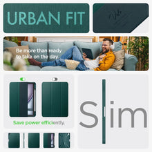 Заредете изображение във визуализатора на галерията – Spigen Urban Fit case for iPad Air 10.9'' 4/5 2020-2022 / 11.6'' 2024 - green

