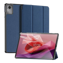 Заредете изображение във визуализатора на галерията – Dux Ducis Domo case with flap and smart sleep for Lenovo Tab M11 - blue
