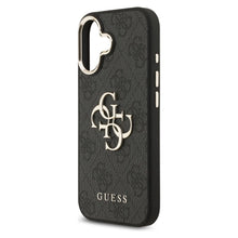 Заредете изображение във визуализатора на галерията – GUESS case for IPHONE 17 GUHCP17S4GMGCGR (PU W/ Big 4G Classic Logo) gold black

