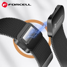 Заредете изображение във визуализатора на галерията – FORCELL F-DESIGN FS11 magnetic stailess steel strap for SAMSUNG Watch 22 mm black
