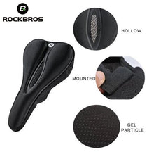 Заредете изображение във визуализатора на галерията – Rockbros LF047-B silicone gel bicycle seat cover size L - black
