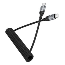 Заредете изображение във визуализатора на галерията – Cable USB C to C Hoco PD 3A 1,5 m X121 black
