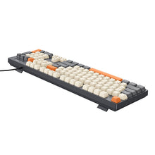 Заредете изображение във визуализатора на галерията – Wired keyboard QWERTY Hoco GM61 tri-color (white, grey, orange)
