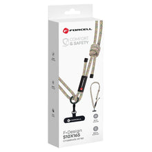 Заредете изображение във визуализатора на галерията – FORCELL F-DESIGN S10X165 crossbody phone lanyard with adjustable length (max 82,5cm in the loop) green pink purple
