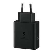 Заредете изображение във визуализатора на галерията – Samsung Power Adapter Duo EP-T5020XBEGEU network charger 2x USB-C 50W - black
