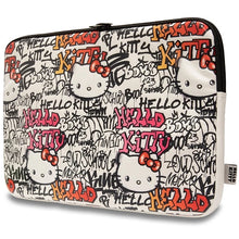 Заредете изображение във визуализатора на галерията – Hello Kitty PU Metal Logo case for a 14" laptop - beige
