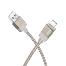 Заредете изображение във визуализатора на галерията – HOCO cable USB A to Lightning 2,4A X110 1 m gold
