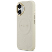 Заредете изображение във визуализатора на галерията – GUESS case for IPHONE 17 compatible with MagSafe GUHMP17SPSAMSECE (PU W/ Peony Hot Stamp) beige
