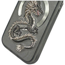 Заредете изображение във визуализатора на галерията – NIMMY case DRAGON compatible with MagSafe for IPHONE 16 Pro gray
