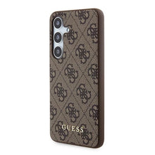 Заредете изображение във визуализатора на галерията – Guess 4G Metal Gold Logo case for Samsung Galaxy S24 - brown
