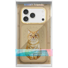 Заредете изображение във визуализатора на галерията – NIMMY case LUCKY FASHION CAT compatible with MagSafe for IPHONE 18 Pro Max/17 Pro Max brown
