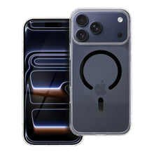 Заредете изображение във визуализатора на галерията – Гръб Drop Glue Colorful Ring Mag Cover за iPhone 17 Pro Max / 18 Pro Max (нисък ръб на камерата) с MagSafe - черен
