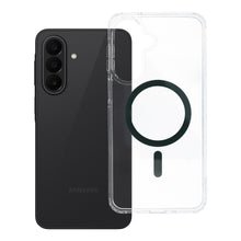 Заредете изображение във визуализатора на галерията – Гръб Drop Glue Colorful Ring Mag Cover за Samsung A27 с MagSafe - тъмнозелен
