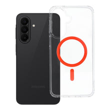 Заредете изображение във визуализатора на галерията – Гръб Drop Glue Colorful Ring Mag Cover за Samsung A27 с MagSafe - оранжев
