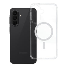 Заредете изображение във визуализатора на галерията – Гръб Drop Glue Colorful Ring Mag Cover за Samsung A27 с MagSafe - бял
