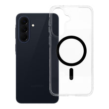 Заредете изображение във визуализатора на галерията – Гръб Drop Glue Colorful Ring Mag Cover за Samsung A57 с MagSafe - черен
