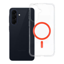 Заредете изображение във визуализатора на галерията – Гръб Drop Glue Colorful Ring Mag Cover за Samsung A57 с MagSafe - оранжев
