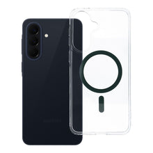 Заредете изображение във визуализатора на галерията – Гръб Drop Glue Colorful Ring Mag Cover за Samsung A57 с MagSafe - тъмнозелен
