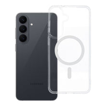 Заредете изображение във визуализатора на галерията – Гръб Drop Glue Colorful Ring Mag Cover за Samsung S26 FE / S25 FE с MagSafe - бял
