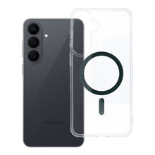 Заредете изображение във визуализатора на галерията – Гръб Drop Glue Colorful Ring Mag Cover за Samsung S26 FE / S25 FE с MagSafe - тъмнозелен
