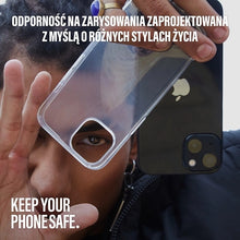 Заредете изображение във визуализатора на галерията – SAFE by PanzerGlass recycled TPU case for iPhone 15 Pro - transparent
