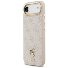 Заредете изображение във визуализатора на галерията – GUESS case for IPHONE 17 Air compatible with MagSafe GUHMP17MP4GRMDEP (PU W/ 4G Strass Logo) pink
