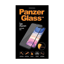 Заредете изображение във визуализатора на галерията – PanzerGlass E2E Super+ tempered glass for iPhone XR / 11 - with black frame
