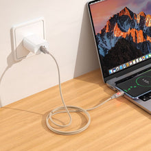 Заредете изображение във визуализатора на галерията – LED Cable USB A to USB C Hoco 3A 1,2 m U144 white
